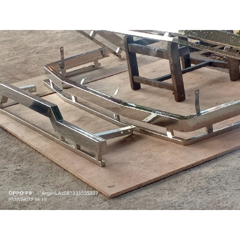 bemper depan belakang l300 stenles