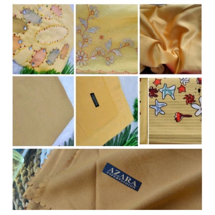 Aneka Hijab Segiempat S4 Warna Kuning, gold, kuning muda