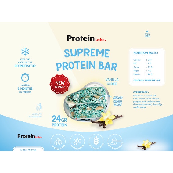 

GFD Protein Bar - Vanilla Cookie Dough Supreme