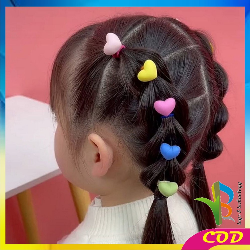 RB-C331 Ikat Rambut Korean Style 10IN1 / Karet Rambut Fashion / Ikat Rambut Anak Perempuan / Kunciran Rambut Wanita / Aksesoris Cewek