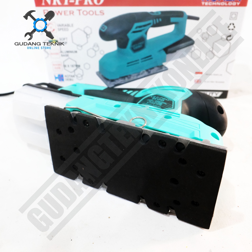 Mesin Amplas Sander NRT PRO X MAILTANK 941HD SH127 / Mesin Palm Sander Elektrik 941 127 - Finishing Sander Square Orbital SH-127