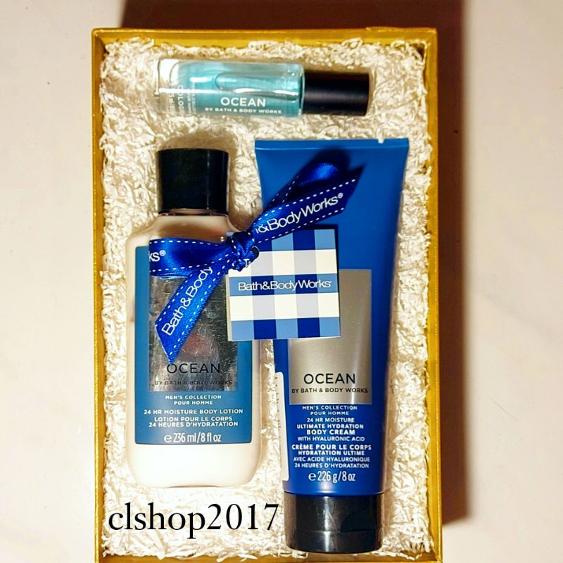 BBW OCEAN MENS GIFT SET PAKET BATH &amp; BODY WORKS