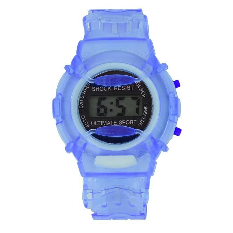 Jam Tangan Anak Laki Laki 2 3 4 5 Tahun Kecil Rubber Tali Karet Transparan Digital Watch