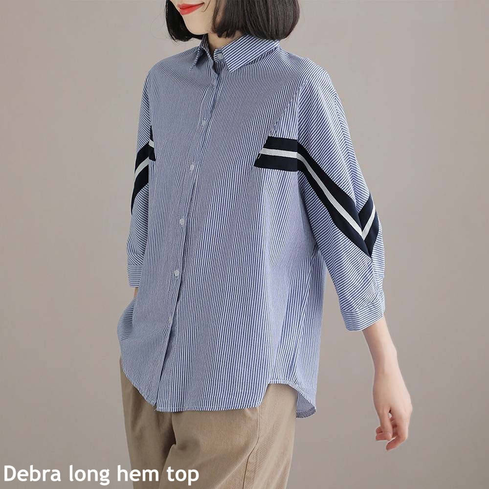 Debra long hem top - Thejanclothes