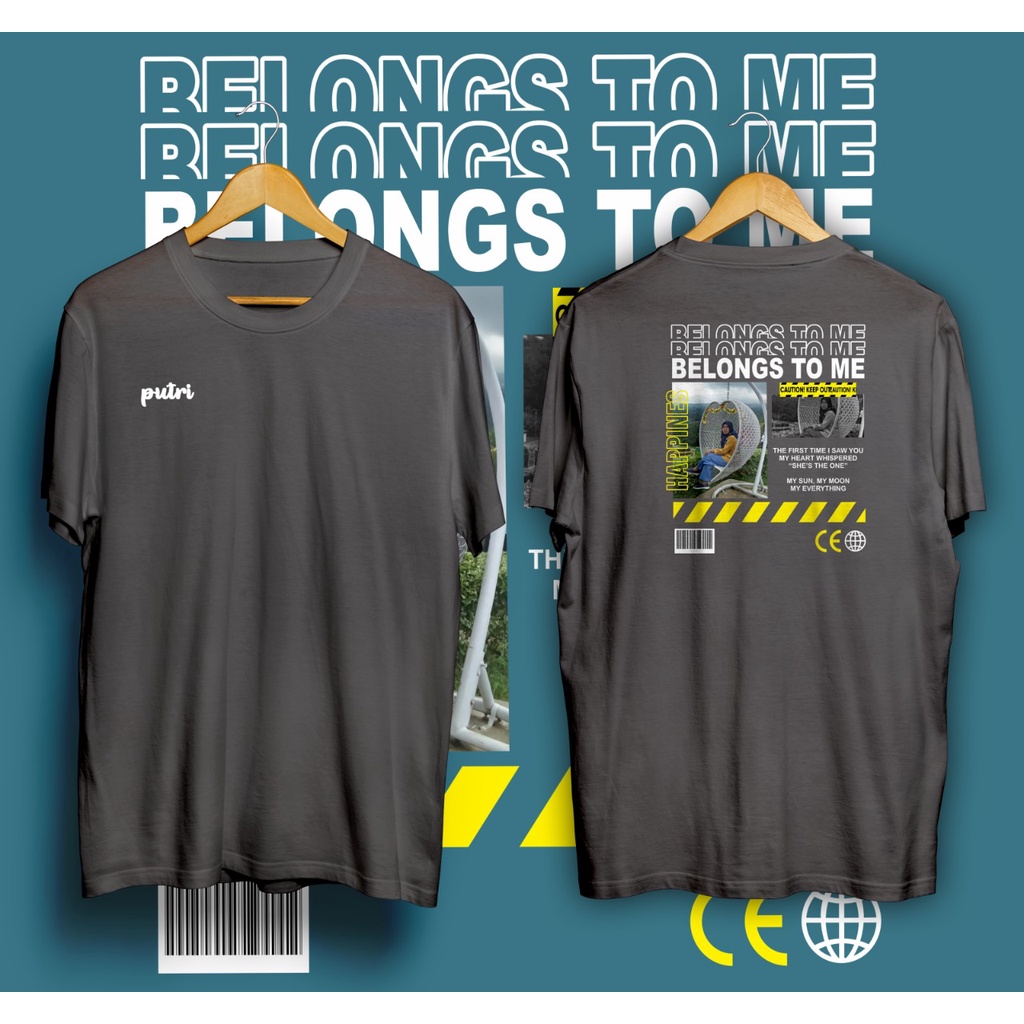 Kaos Custom Foto Streetwear Aesthetic 2 Kaos Sablon