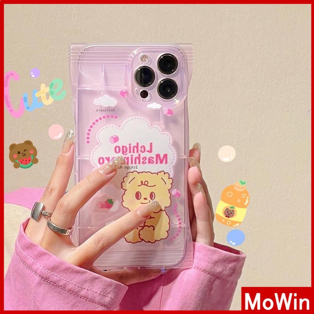 For iPhone 14 Pro Max iPhone Case Snack Bag TPU Soft Case Clear Case Airbag Shockproof Camera Cover Pink Cute Cartoon Compatible For iPhone 13 Pro Max 12 Pro Max 11 7Plus xr