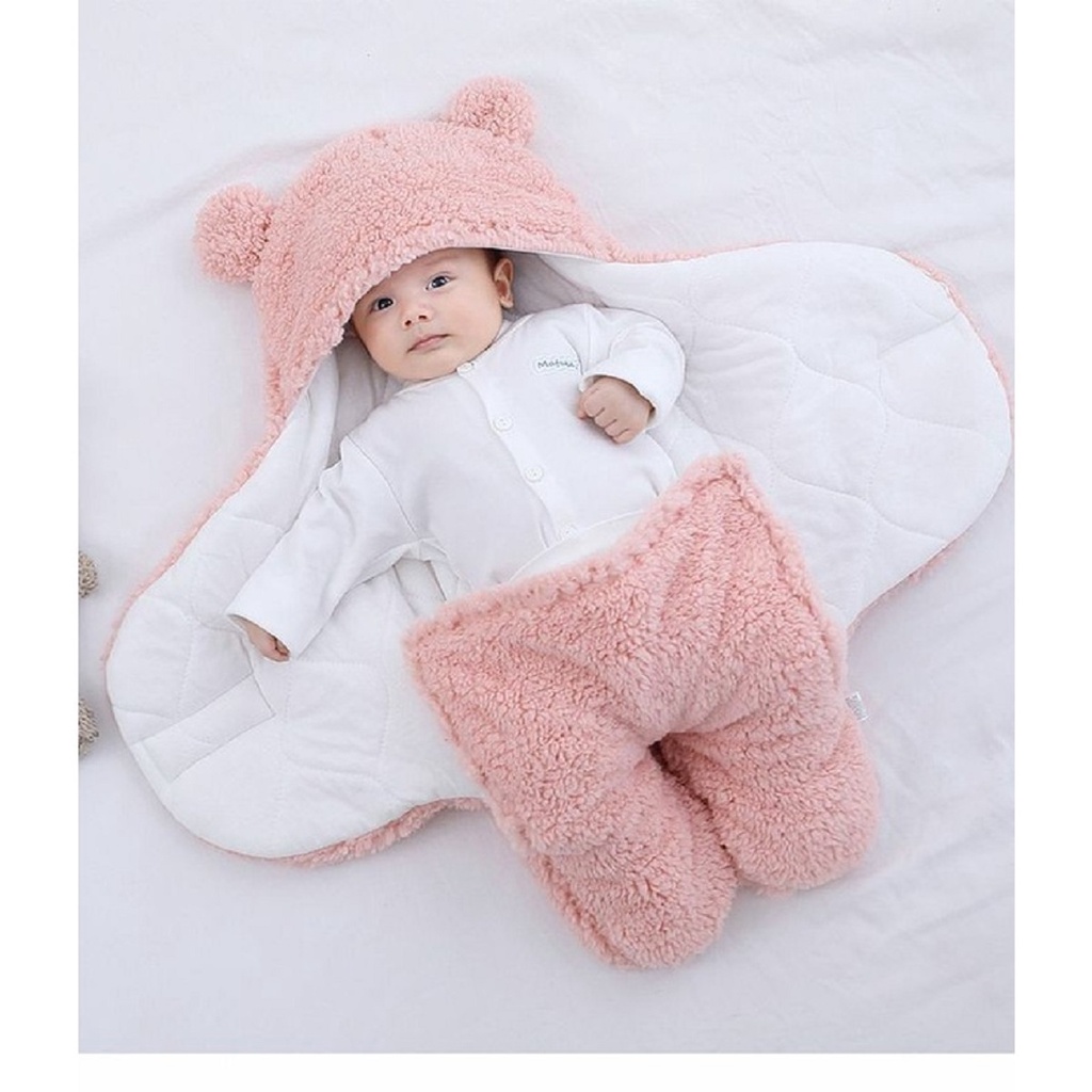 Selimut Bayi Karakter Soft Blanket Usia 0-1 Tahun Bahan Bulu Halus