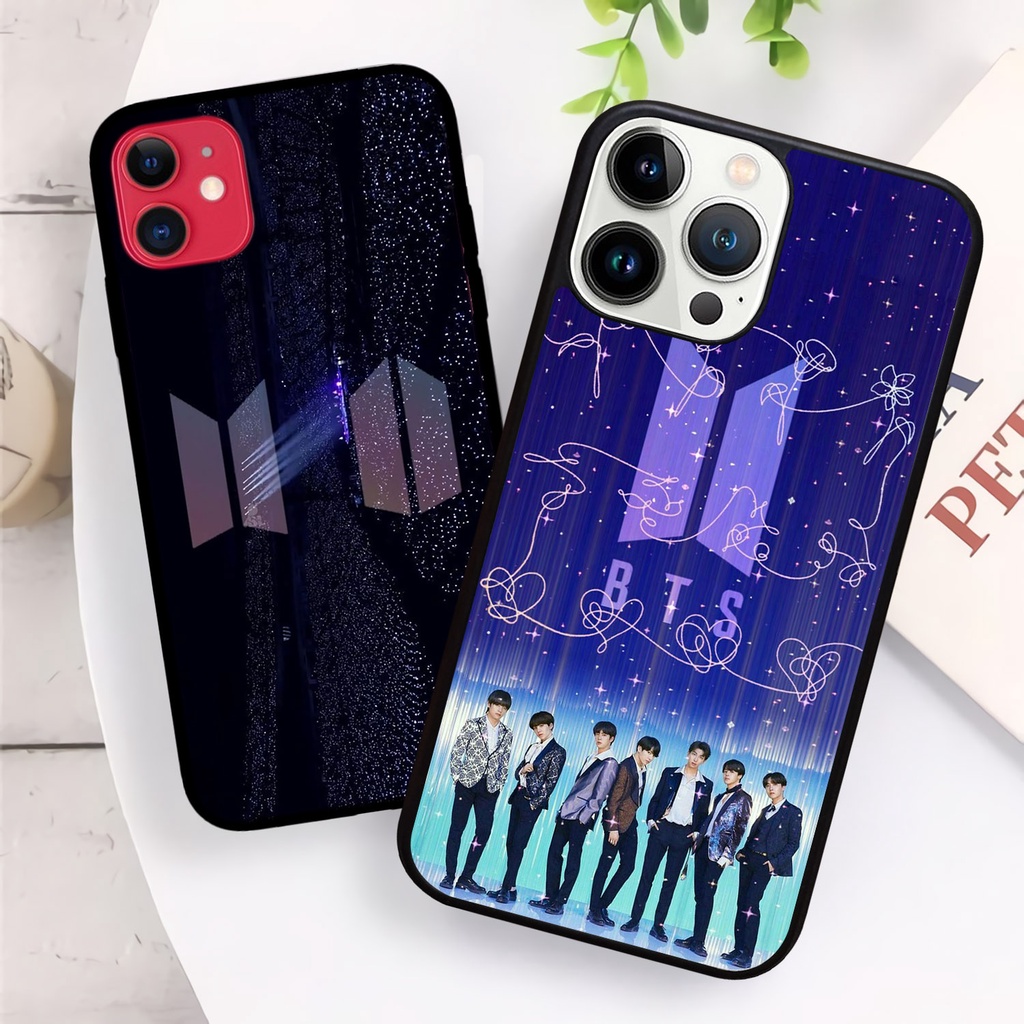 [IPH25] Custom Case Glossy ALL TYPE IPHONE 11- 11 PRO - 11 PRO MAX KPOP BTS NCT