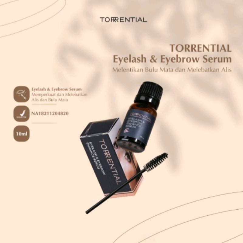 TORRENTIAL SERUM EYELASH DAN EYEBROW GROWTH MELENTIKKAN BULU MATA