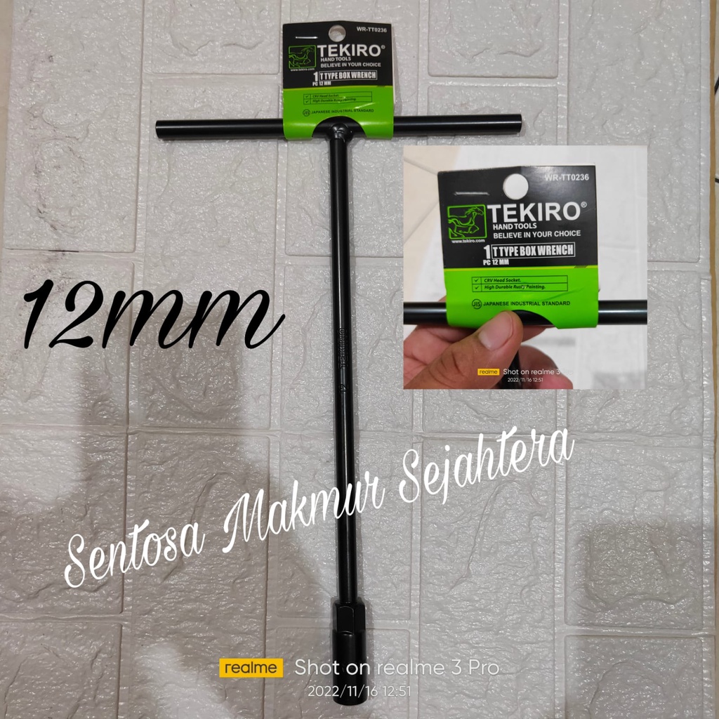 Tekiro Kunci Sock T 12mm Kunci T 12mm Tekiro Kunci Sok T