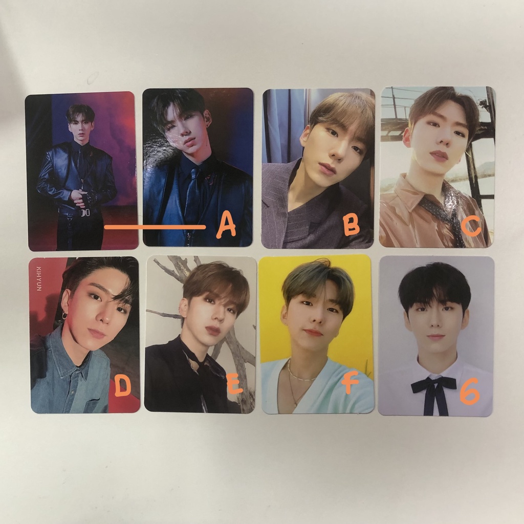 Monsta X Kihyun Official Photocard Rush Hour Fantasia Wonderwall Benefit No Limit Voyager