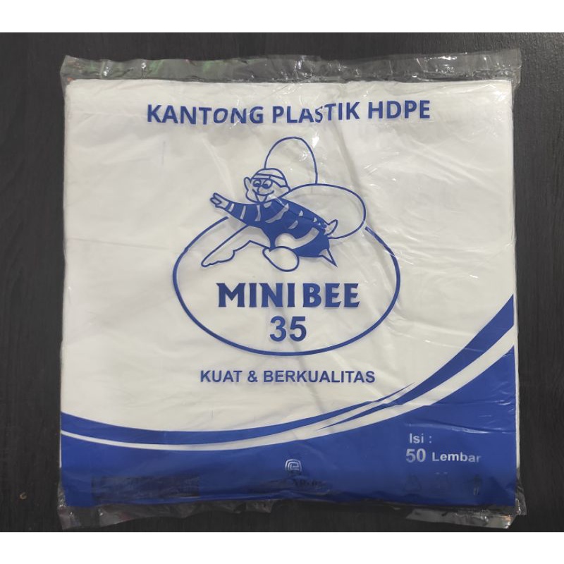 Kantong Plastik Kresek Putih Minibee Ukuran 35