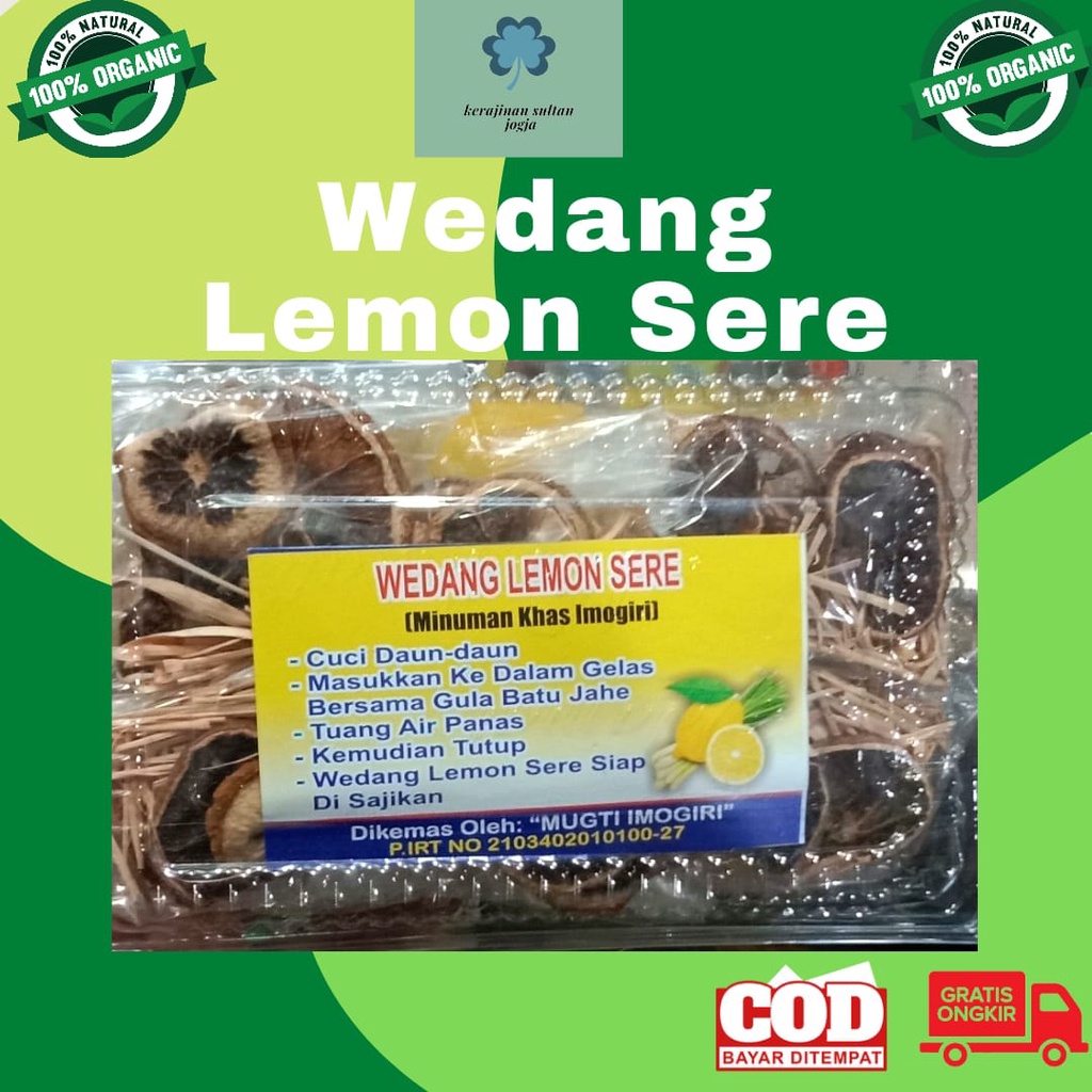 

WEDANG LEMON SERE MINUMAN KESEHATAN / SERBAT JAHE & SEREH / JANGKRIK MAS WEDANG JAHE LEMON GRASS GINGER DRINK