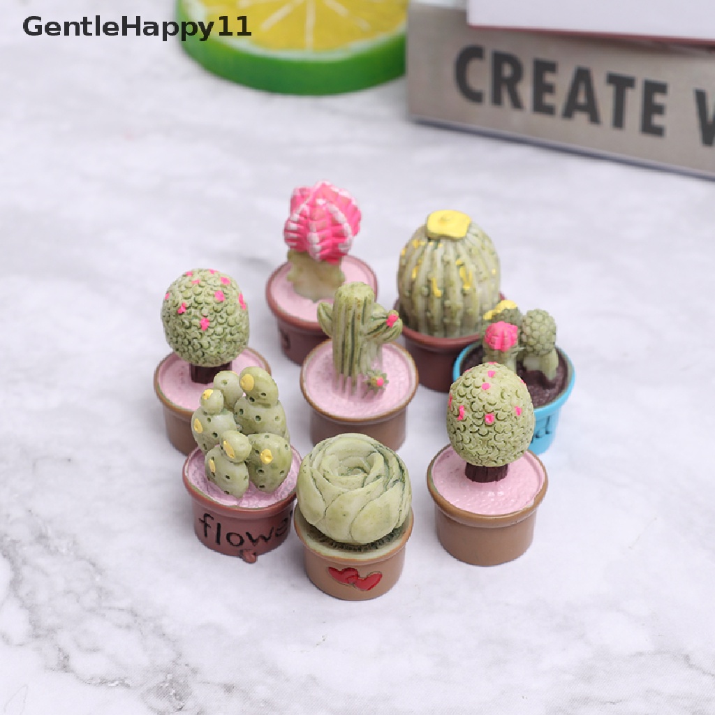 Gentlehappy 5Pcs Miniatur Dalam Pot Untuk Dekorasi Furniture Rumah Boneka Home id