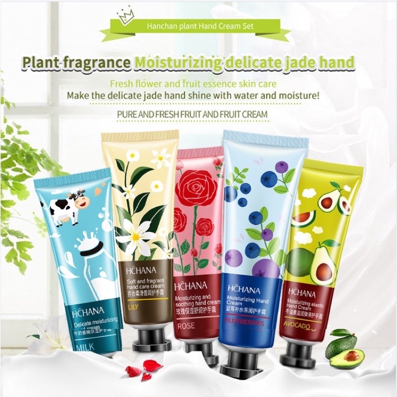 LENGKAP RASA {MEDAN TERMURAH COD} BEST SELLER ROREC HCNANA Moisturizing elastic Hand Cream Krim tangan harum Handcream Murah