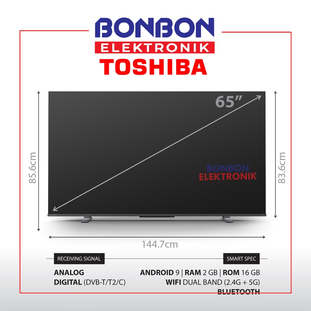 TOSHIBA Smart TV 65 Inch 65X9900LP / 65X9900 4K UHD OLED