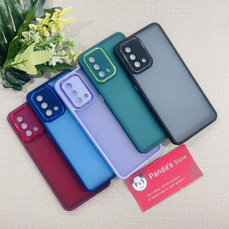 Case Oppo A95 | A74 4G Metal Chrome Softcase Dove Premium Luxury PSS