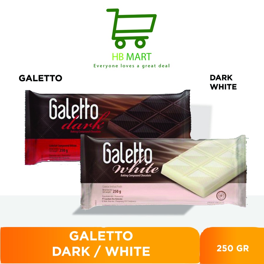 

GALETTO DARK COMPOUND COKLAT BATANG 250 GR / Coklat Batangan / Coklat Compound GALETTO White Chocolate - DARK