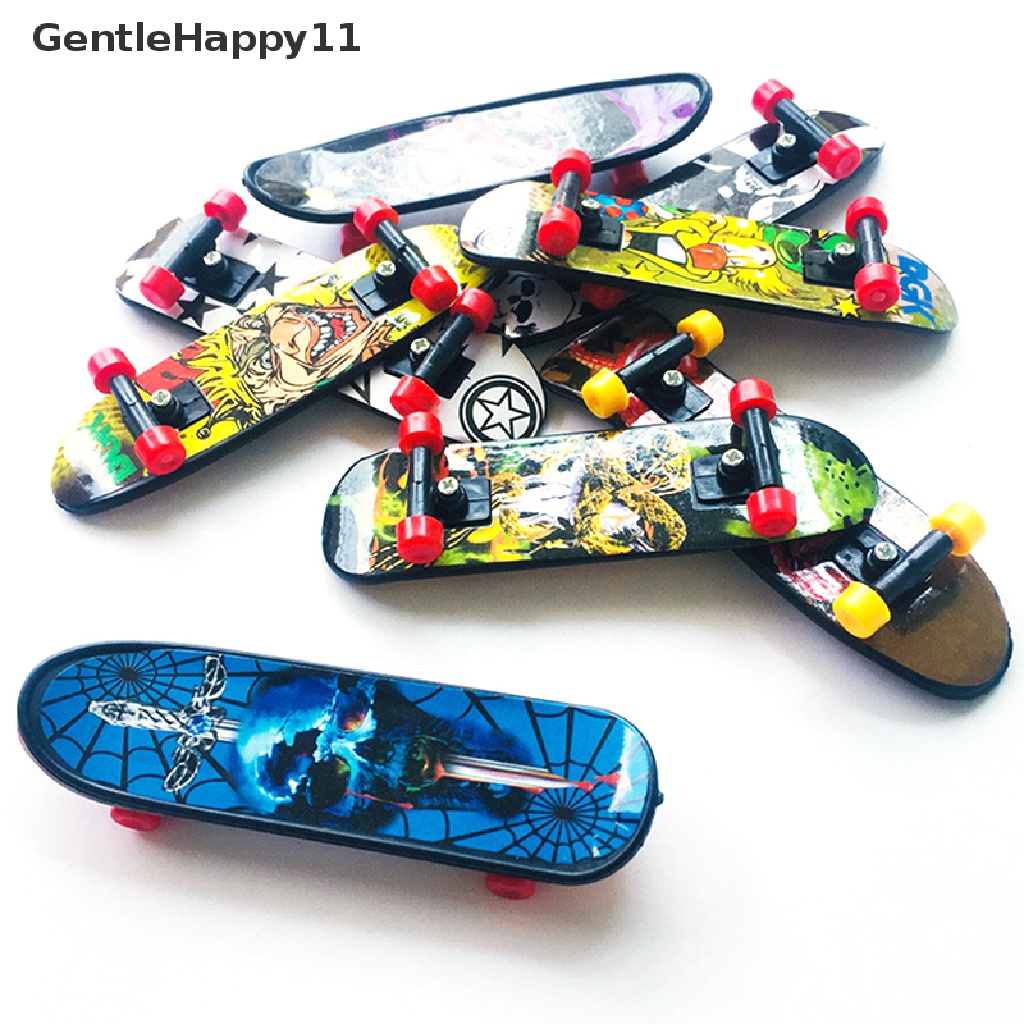 Gentlehappy 1pc Fingerboard Mini Creative Fingertips Skateboard Jari Plastik Skate Scooter id