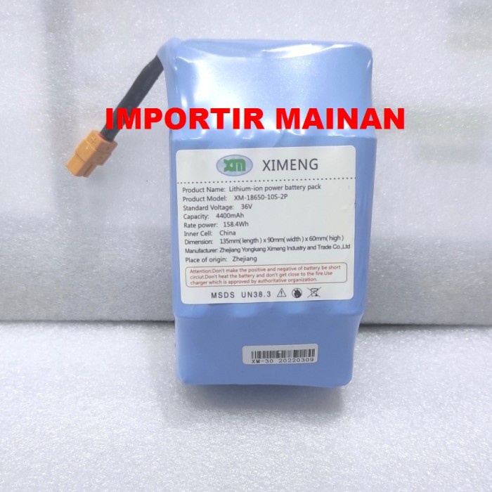 Baterai Smart Balance Wheel Hover Board Li-Ion 36V 1.8Ah Atau 3.0Ah