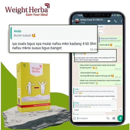 Weight Herba Paket 2 Box Susu Penambah Berat Badan Nafsu Makan Meningkat