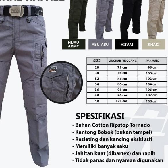 Celana Tactical Rafale W-Tac 511 Emerson - Abu-abu, 28