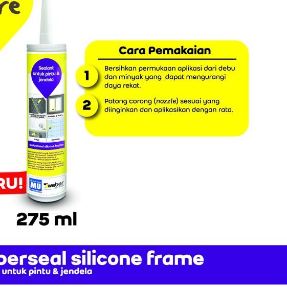 MU Weber Weberseal Silicone Frame Sealant Pintu & Jendela 275 ml - White