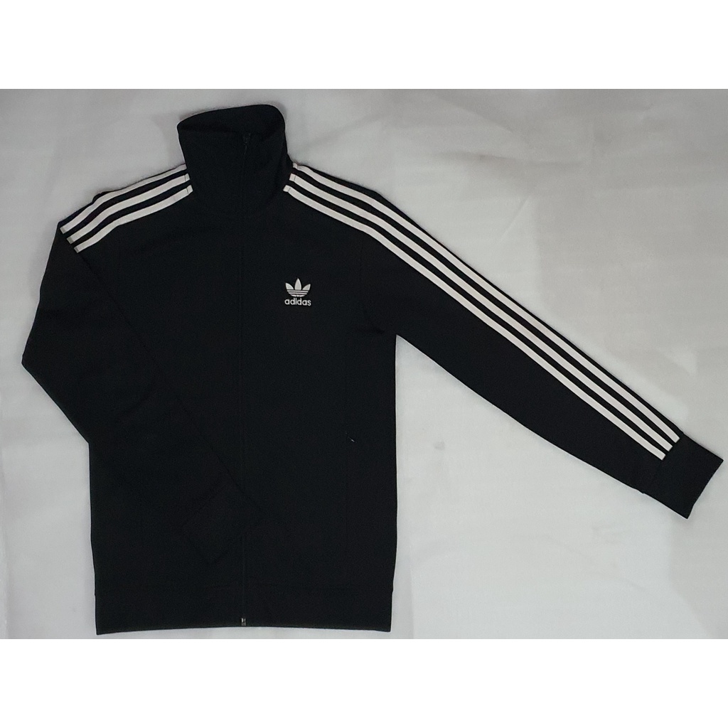 Jaket Tracktop Adidas Firebird Europa 2014 Original Warna Hitam Black/White XS