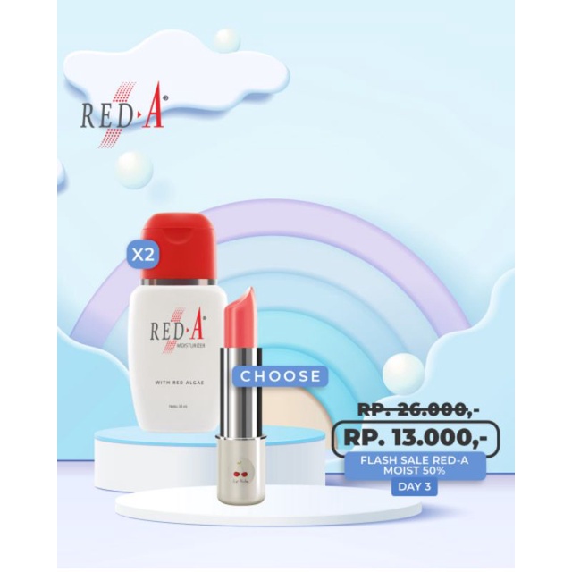 Paket 2 Red A Moisturizer 1 Red A Lip Balm