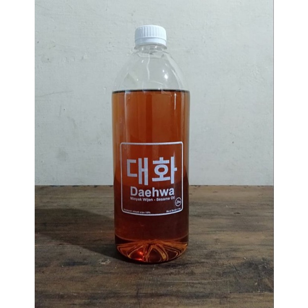 

1 liter botol plastik minyak wijen/sesame oil pure 100%/murni halal