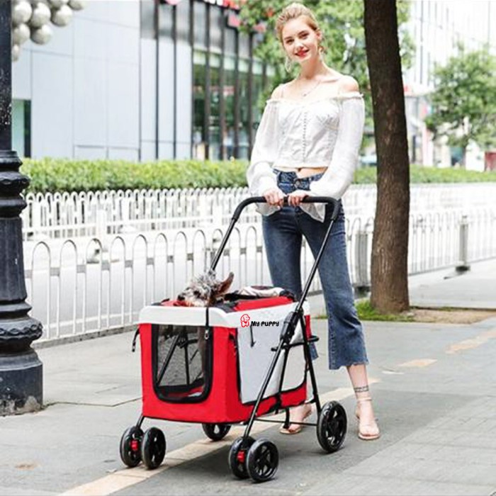 Cargo Foldable Pet'S Stroller - Stroller Anjing Kucing