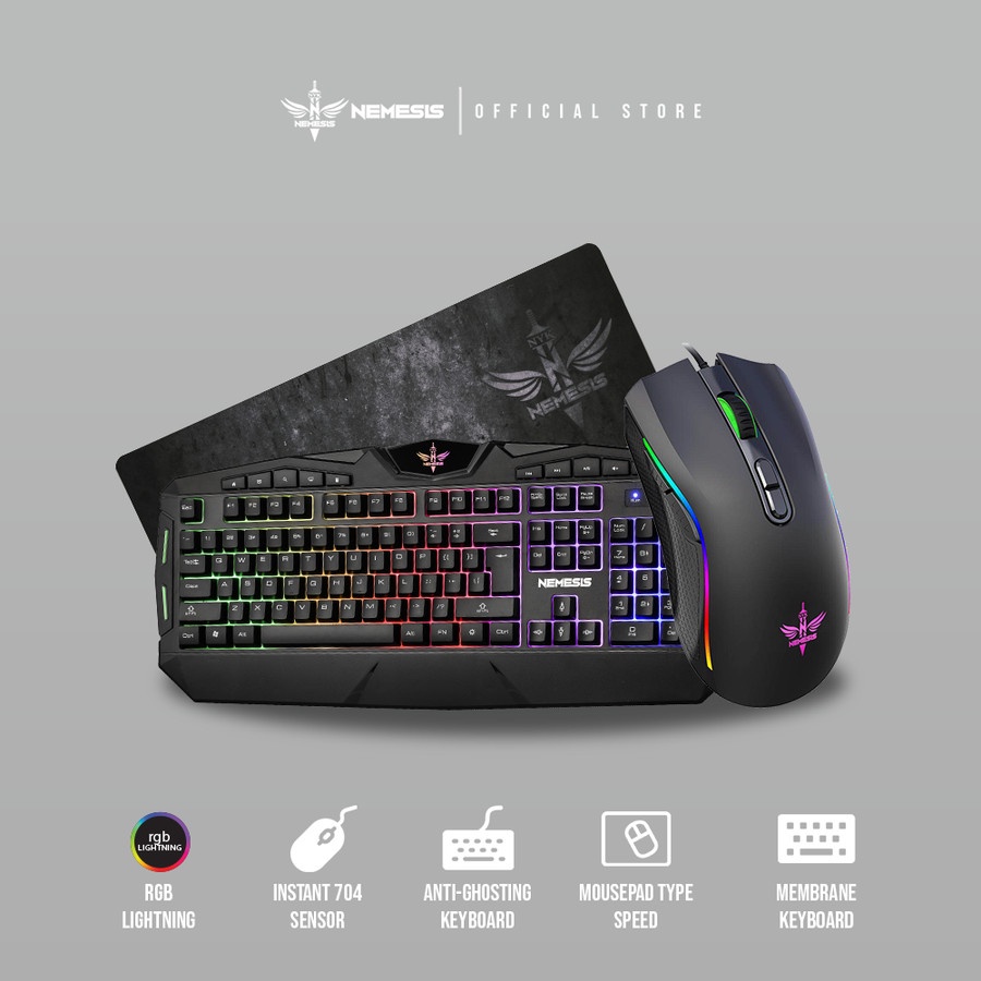 KEYBOARD GAMING COMBO NYK NEMESIS BASILLISK KC-500