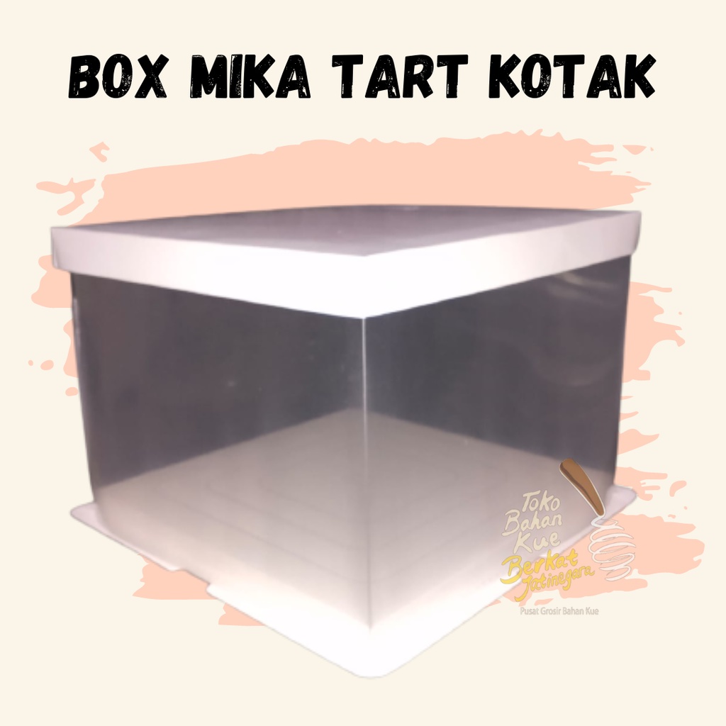BOX MIKA TART KOTAK / BOX SILVANA KOTAK /PCS