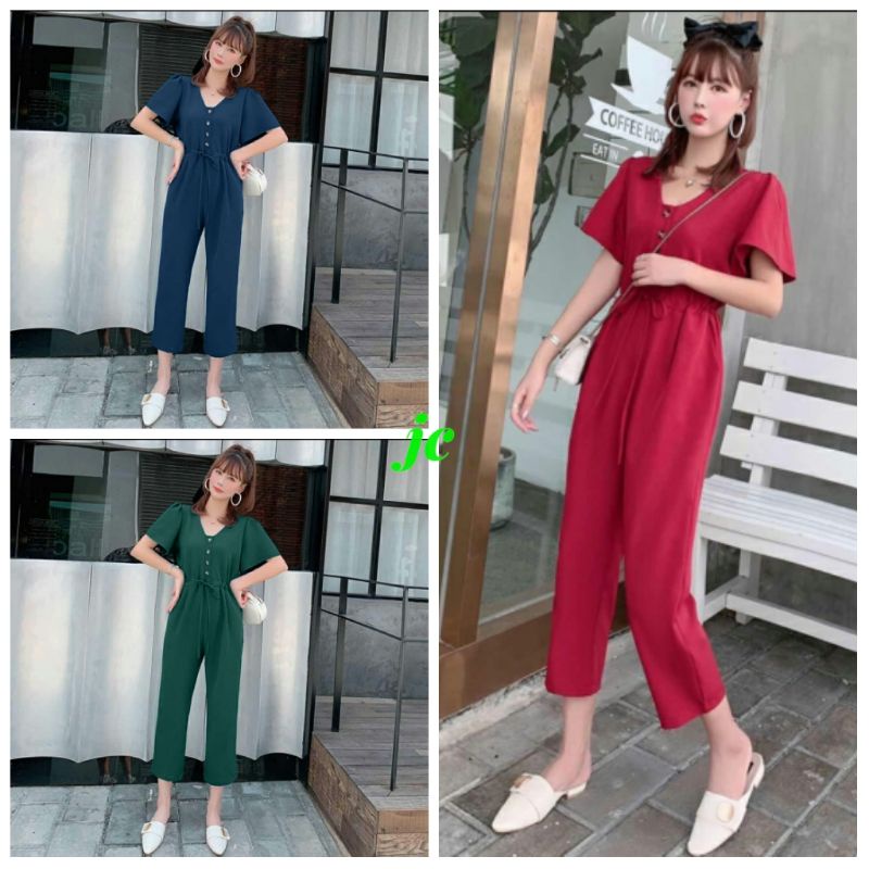 JCMC - Jumpsuit Thania / Jumpsuit Wanita Model Terabru / Fashion Wanita Kekinian