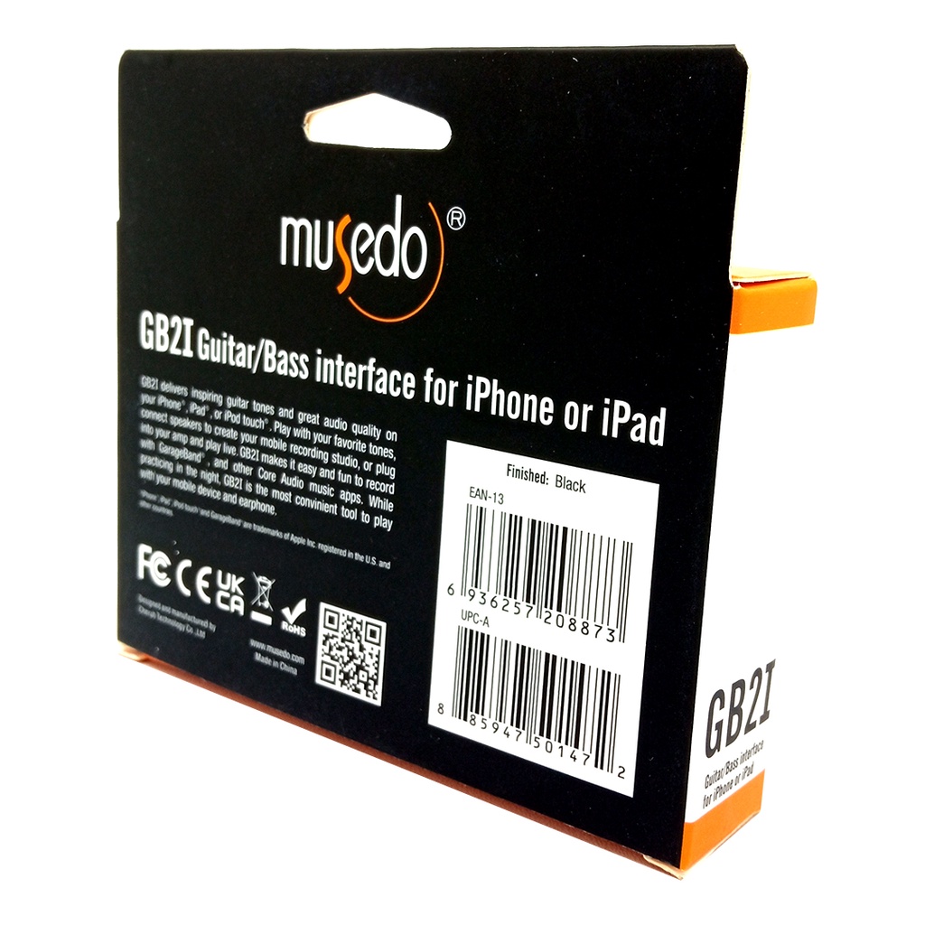 Musedo GB2i Adapter Gitar / Bass ke IPhone