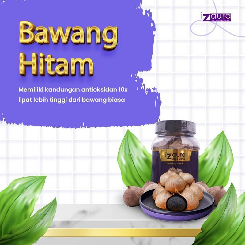 Izaura Black Garlic Bawang Hitam 100 gr Original