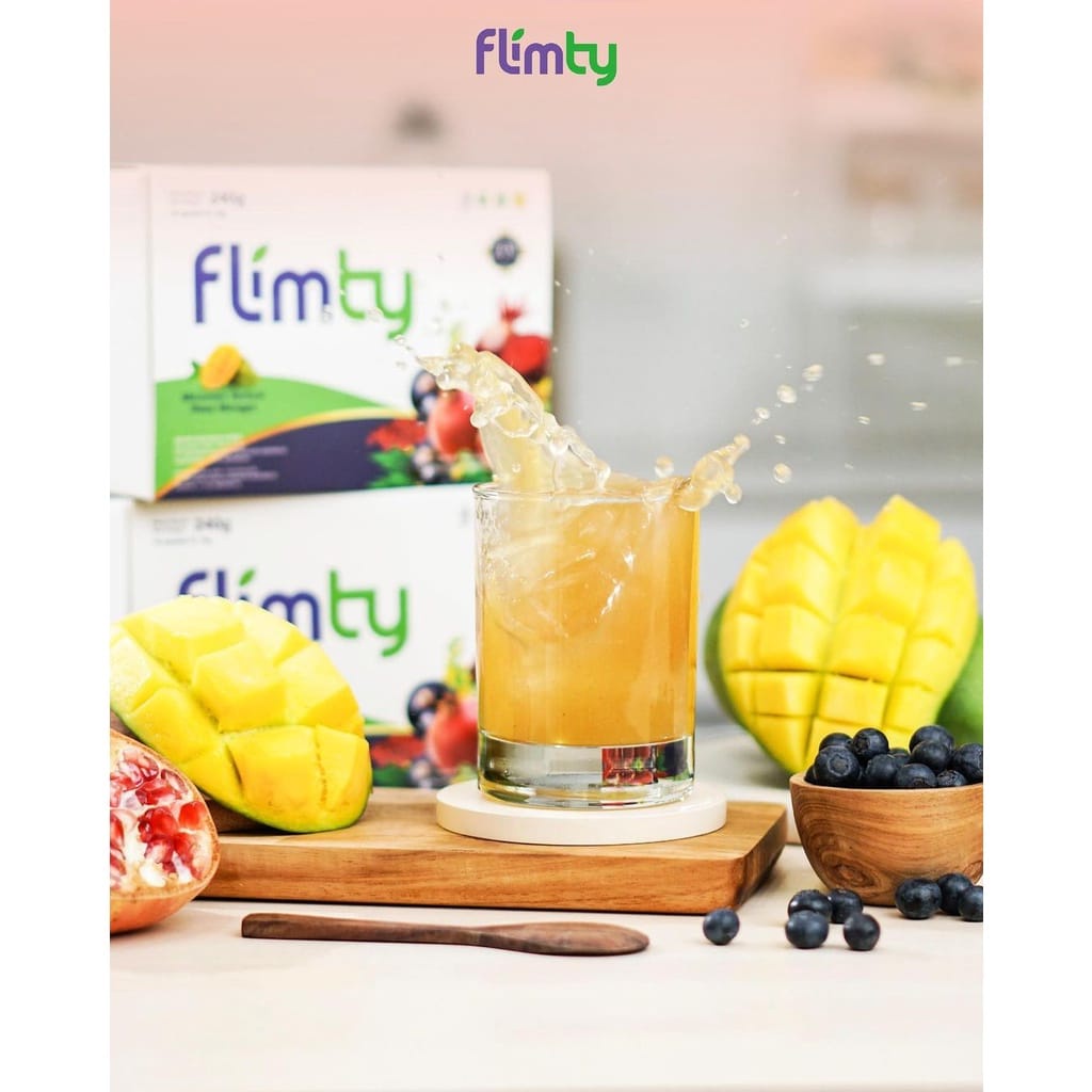 Flimty Fiber Indonesia / Detox Antidioksidan Rasa Blackcurrant Raspberry Mango