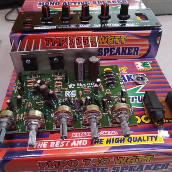 kit aktif speaker mono plus mic subwoofer