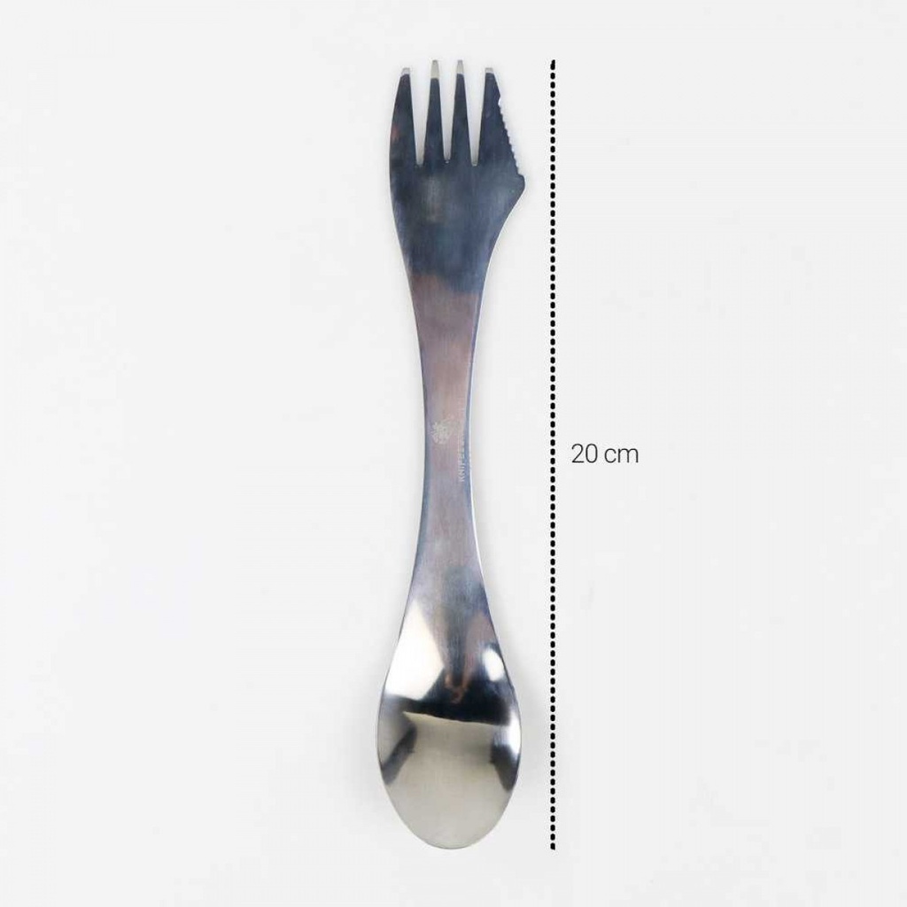 Sendok Garpu Pisau  3 in 1 Stainless Steel Survival Outdoor Tool