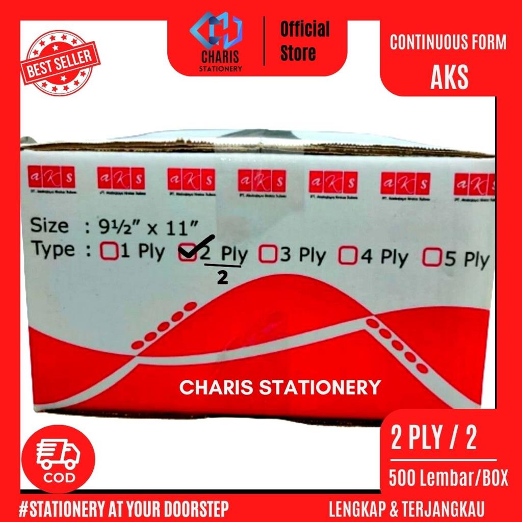 

CHARIS STATIONERY - Continuous Form 2-Ply /2 AKS (500 Lembar/Box)