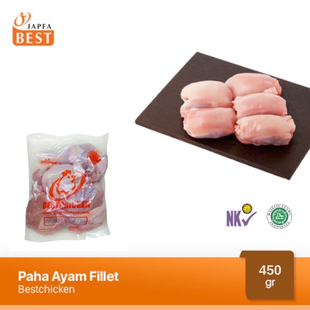 Paha Ayam Fillet - Paha Ayam Boneless Tanpa Kulit Bestchicken 450gr