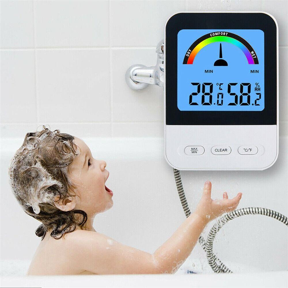 POPULAR Populer Termometer Digital Rumah Weather Station Pengukur Kelembaban Elektronik