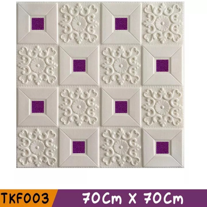 PROMO WALLPAPER FOAM 3D PAKET 1 SET ISI 10 PCS BATIK FOAM 003 UKURAN 70X70 CM TEBAL 5MM  - TERMURAH