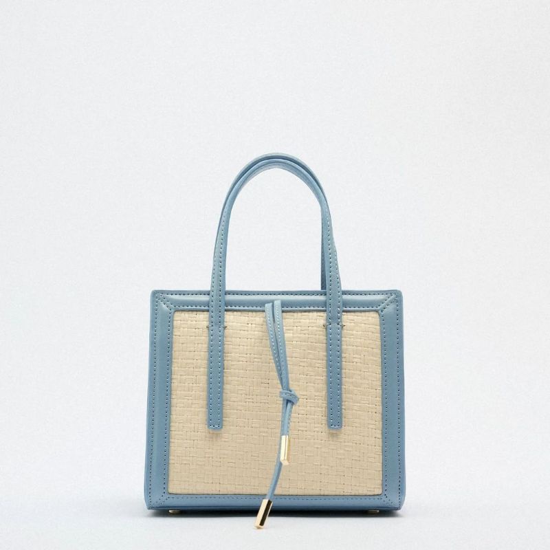 ZRA RAFFIA MINI CITY BAG include paperbag