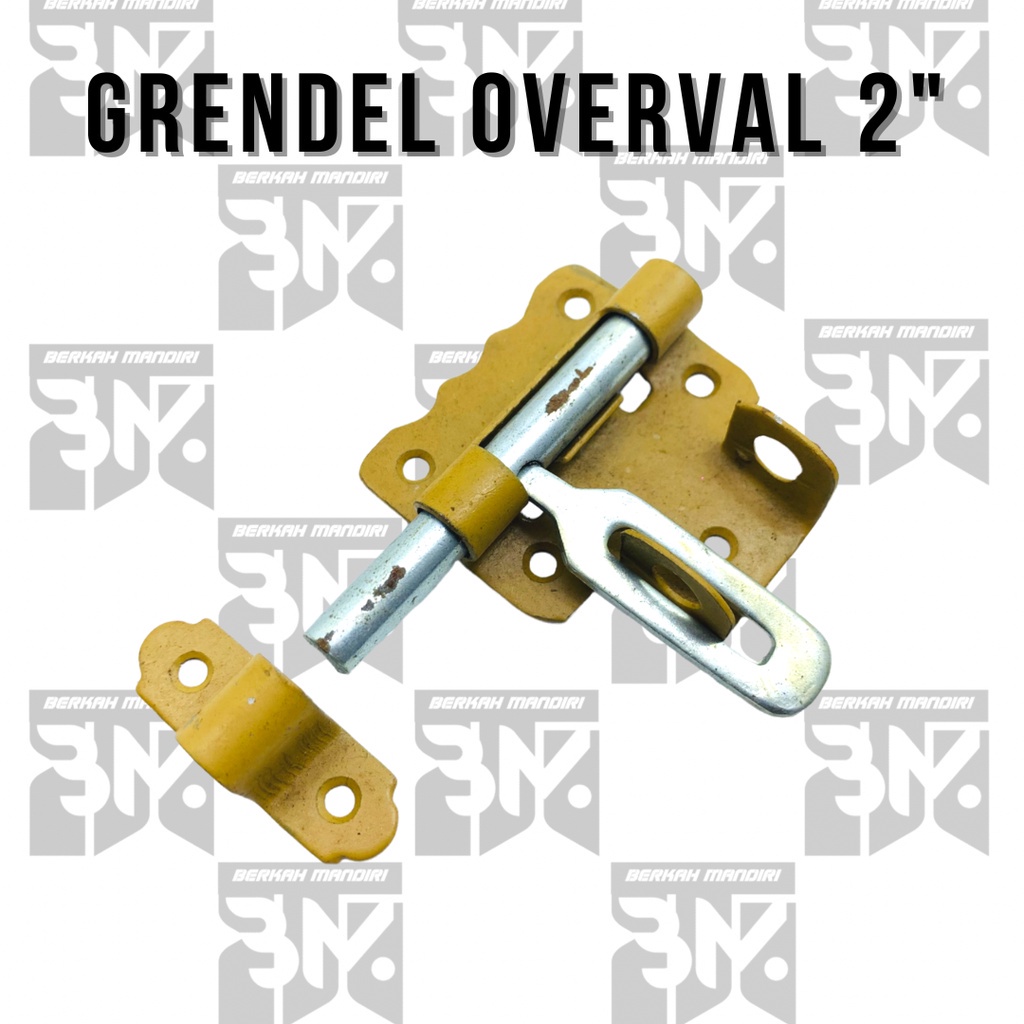 Grendel Overpal Gembok 2 Inch Inci Selot Cantolan Gembok Pintu Rumah/Slot Overval Tebal