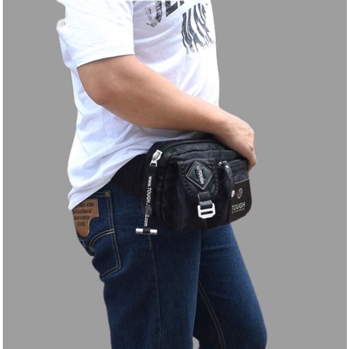 TAS PINGGANG TOUGH WARRIOR 4257 TAS SELEMPANG ORIGINAL TOUGH WARRIOR WAISTBAG SLING BAG