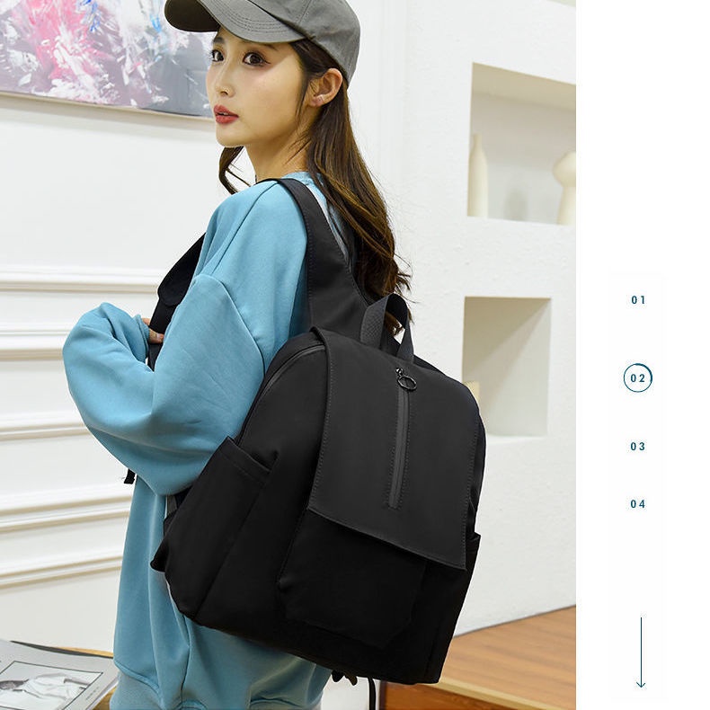 ☈❒Ransel Seraser Wanita Musim Gugur dan Musim Dingin 2021 Produk Baru Ransel Ultra Ringan Tide Tas Komputer Fashion Pria Ransel Universal Kapasitas Besar