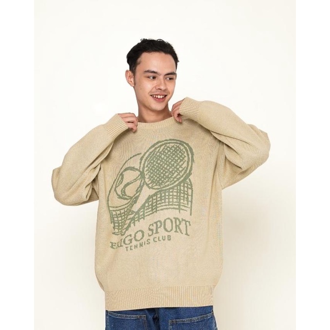 Outerwear Unisex Erigo Knitwear Tennis Club Cream