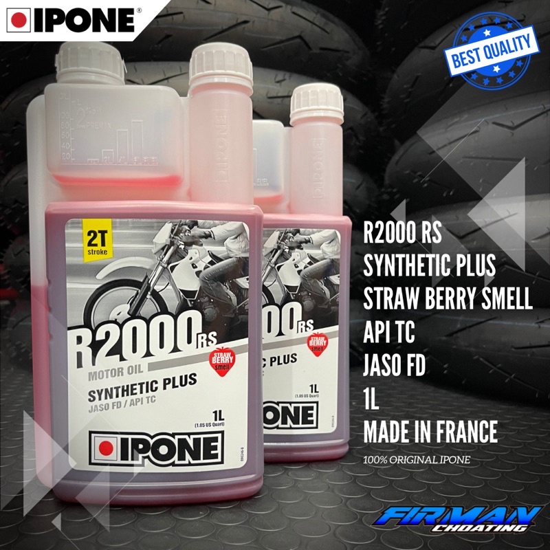 IPONE OIL OLI SAMPING IPONE 2T R2000 STRAWBERRY 1LT ORIGINAL