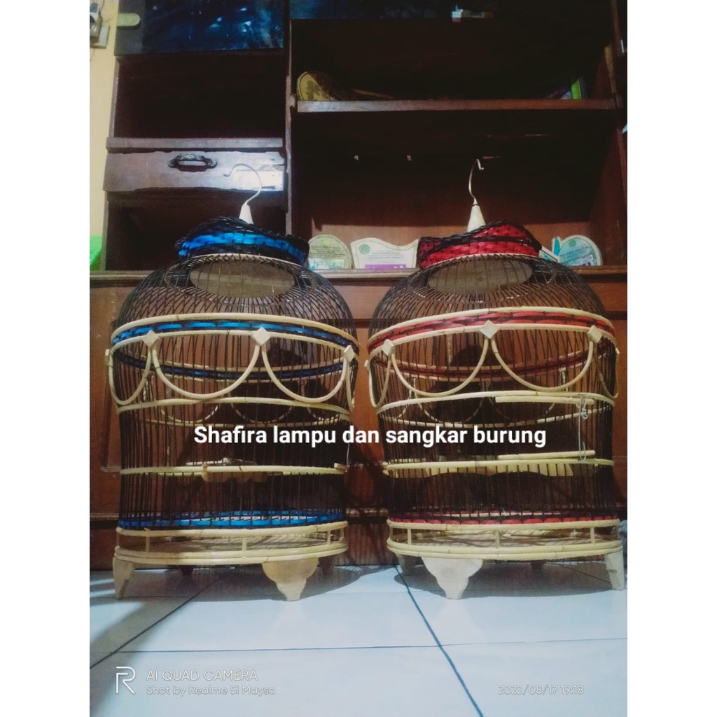 SANGKAR PERKUTUT ROTAN ASLI